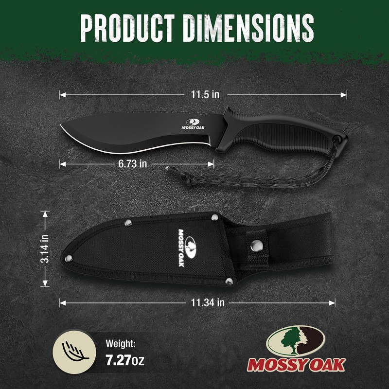 Mossy Oak 11.5'' Machete for Yard Work, Survival Kukri Machete