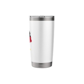 Flag of Germany - German flag in the form of a map Stainless Steel Insulated Tumbler