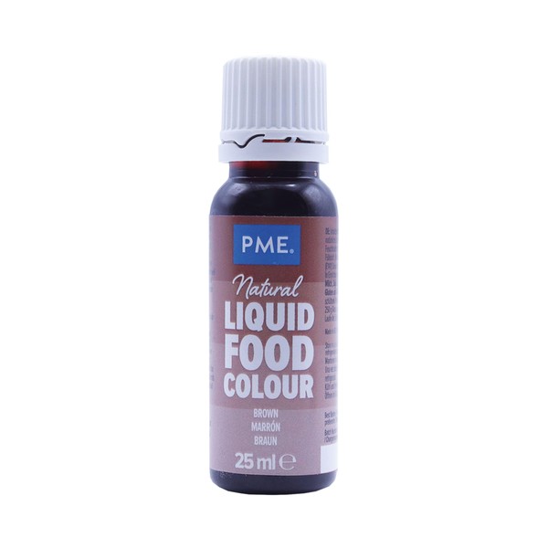 PME 100% Natural Food Colouring - Brown 25 g