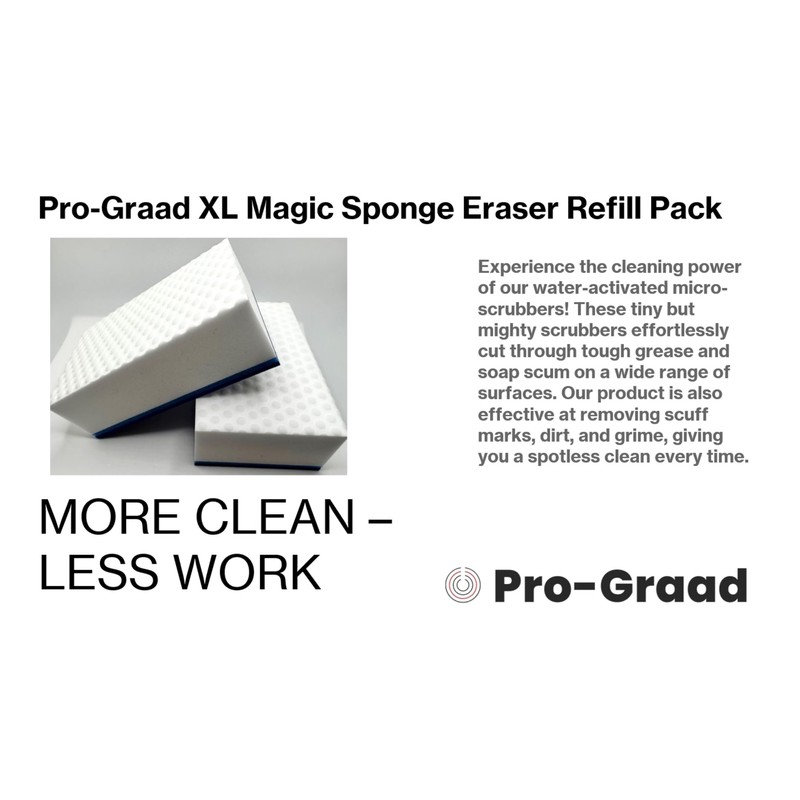 Pro-Graad XL Magic Sponge Eraser Refill Pack | Includes 6X