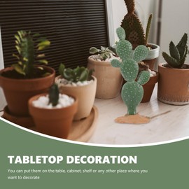 Cabilock 3pcs Artificial Artificial Faux Cactus Ornament Fake Cactus Plants Simulated Plant Tree Sand Succulent Decor Table Ornament Centerpieces for Home Office Decoration