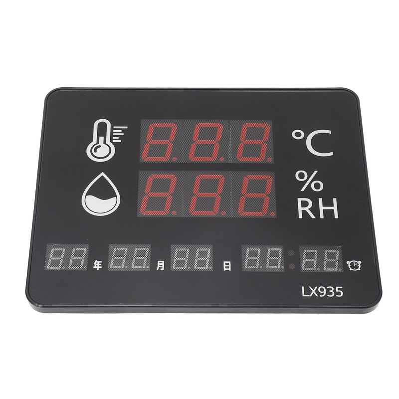 Temperature Humidity Meter High Accuracy Wall Mount Thermometer Hygrometer Alarm