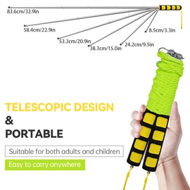 Ubitree Large Soap Bubbles Toy for Children, Stainless Steel Soap Bubbles Rods Telescopic Design Easy to Carry Outdoor Toy for Soap Bubbles Party Outdoor Garden