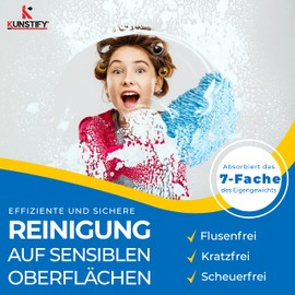 KUNSTIFY Waschhandschuh Auto Zubehör Mikrofasertücher Auto Reinigungsset Microfasertuch Autopflege Politur Auto Autopolitur Autopflege Nanofasertuch Cockpitpflege Auto Trockentuch (Rot)