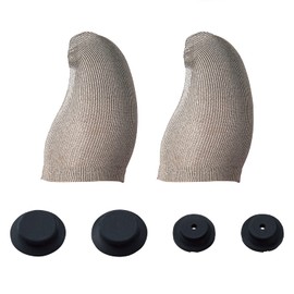 Elecom P-GMFF04FSV Smartphone Game Accessories Finger Cap FIT Silver Fiber One Size Fits All With Focus Click Button 2 Pieces Silver