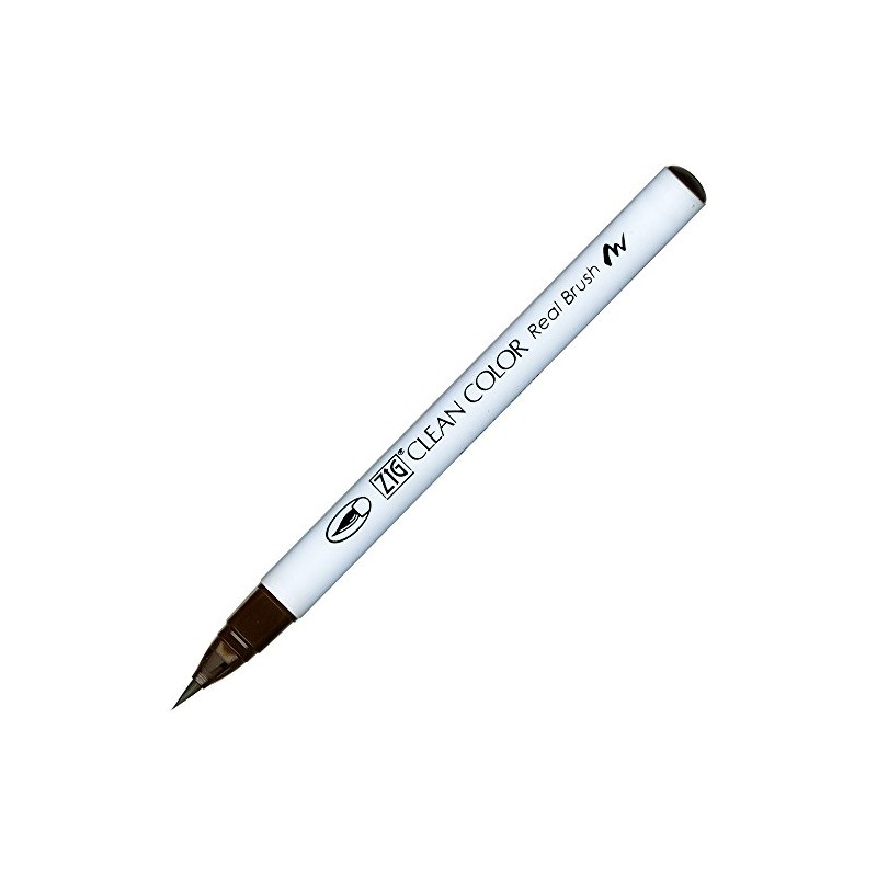 Zig Clean Color Real Brush Marker Pen 062 Dark Brown