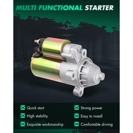 SCITOO Starter Motor fit for Ford for Taurus 2000-2007,for Mercury for Sable 2000-2004 Replacement Starter SFD0041,6642,