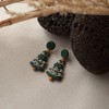 GLUBU Christmas Earrings For Women Fun Candy Cane Dangle Earrings