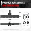 YZONA Universal Hitch Step Trailer for 2" Receivers, 600 lbs