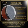 Premium Rolling Knife Sharpener with Replaceable Discs - Achieve Razor-Sharp