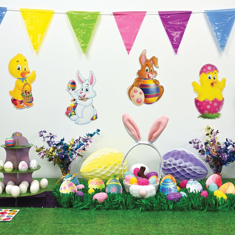 Pkgd Easter Cutouts 14"