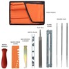 Belle Vous Chainsaw Sharpener File Kit - 1 Flat &
