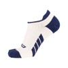 CSX Champion Low Cut Ankle Compression Socks, Navy on White,