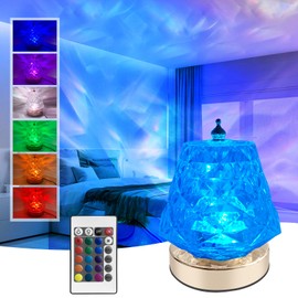 HBEERS LED Starry Sky Projector, Ocean Projector Night Light Children for Room Living Room Decoration, Projector Starry Sky with Remote Control for Children Adults Gift Party