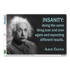 Definition of Insanity Einstein - Funny Novelty Gift Locker Refrigerator