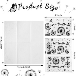 Geyee 50 Packs Tissue Travel Size Facial Paper Napkins Travel Packs Disposable Pocket Tissues for Wedding Guest Traveling School Purse Home Supplies, 500 Sheets 3 Ply(Dandelion)