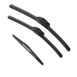 Unbranded Set of 3 Front & Rear Wiper Blades for Nissan Pathfinder R51 05-12 OEM Quality