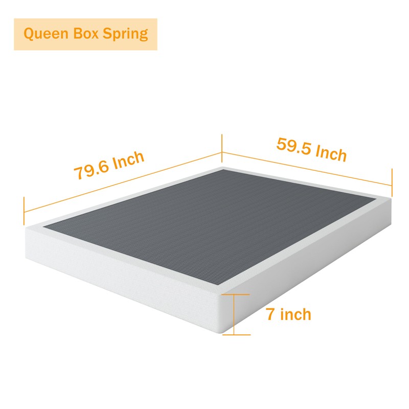 SHLAND Queen Box Spring 7 Inch Low Profile Box Spring
