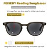 FEISEDY Round Reading Sunglasses for Men and Women Stylish Glasses