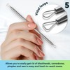 Ultimate Blackhead Removal Skincare Tools Set, Vidal Loops, Uno Spoon,