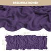 Artoid Mode Boho Cheesecloth Gauze Purple Wedding Table Runner, Seasonal