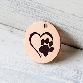 MYLUCKYTAG Stainless Steel QR Code Pet ID Tags Cat Tags - Pet Online Profile - Scan QR Receive Instant Pet Location Alert Email