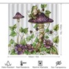 TIKRBMLB 4Pcs Garden Mushroom Frog Shower Curtain Sets Bathroom Decor,
