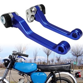 Motorcycle Clutch Lever Brake Lever Motorcycle Clutch Lever Brake Handle CNC Aluminium for Simson S51 Schwalbe S50 S70 Moped Blue