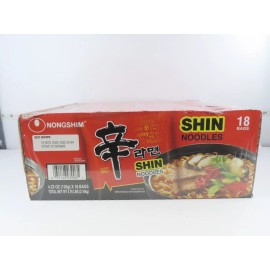 Nongshim 18 PACK - NONGSHIM SHIN RAMYUN SPICY BEEF RAMEN NOODLE SOUP (4.02 OZ./EA)