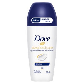 Dove Advanced Care Antiperspirant Roll On roll-on for 48 hours of protection Original with 1/4 moisturising cream and caring oil 50 ML