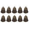 Mipcase 10pcs Retro Brass Cat and Dog Bells Wear-Resistant Pet