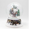 Nostalgie-Schneekugel Romantischer Winterspaziergang Spieluhr Winter Wonderland 10cm Durchmesser * 20224