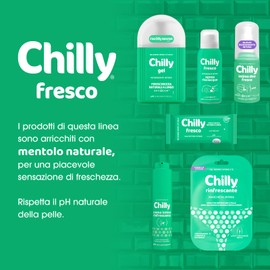 Chilly Salviettine Delicate, Salviette per l'Igiene Intima, Azione Delicata, Tessuto 100 % Biodegradabile, Ottimi Fuori Casa, PH 5 Delicato, Clinicamente Testato, Confezione da 6 Pezzi