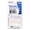 Bead Buddy 0.6mm Natural White Silk Cord Thread with Attached