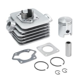 60 cc Big Bore Cylinder and 41 mm Engine Cylinder Piston Gasket Set Suitable for Simson S51, SR50, KR51 and Schwalbe Complete Kit Including Gaskets Performance Upgrades for 2-Stroke Engines