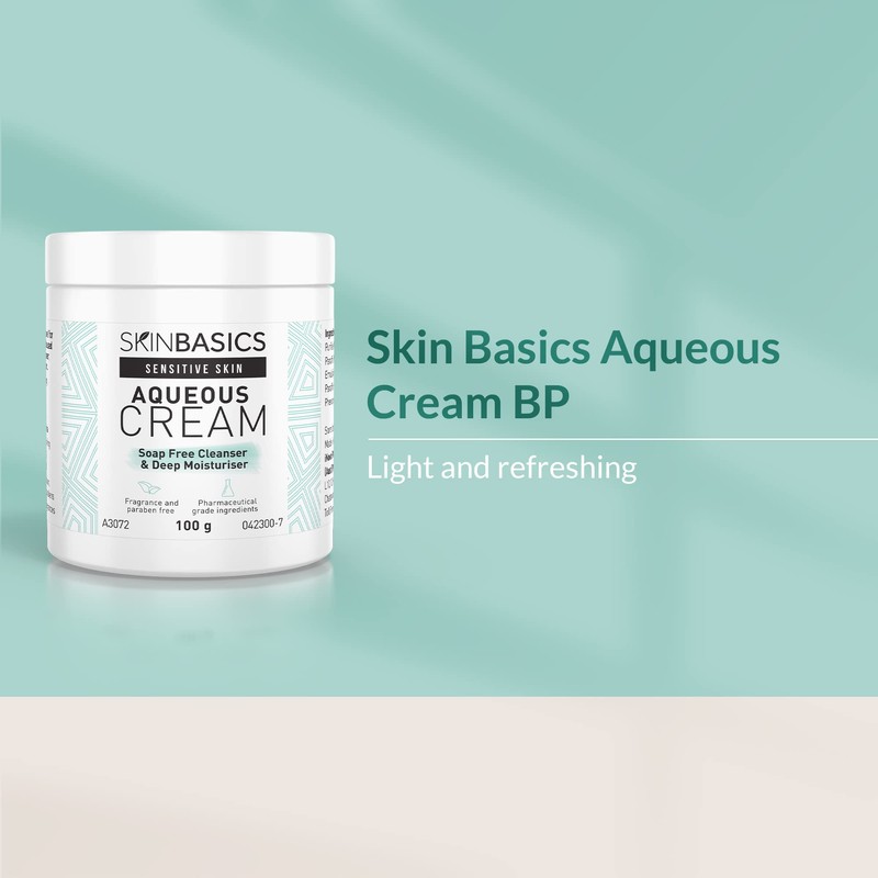 SKIN BASICS Aqueous Cream BP Jar 100g - Gentle Soap
