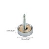 Boguish 4Pcs Mirror Screws, 16mm Caps Cover Nails Polished Stainless