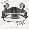 Suction Cup Bathroom Shelf for Shower Storage – Space-Saving ABS