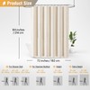 BTTN Extra Long Shower Curtain - 72x84 Long Boho Chic
