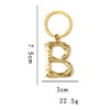 ARFUKA Keyring with Letter B Stainless Steel Car Key Fob