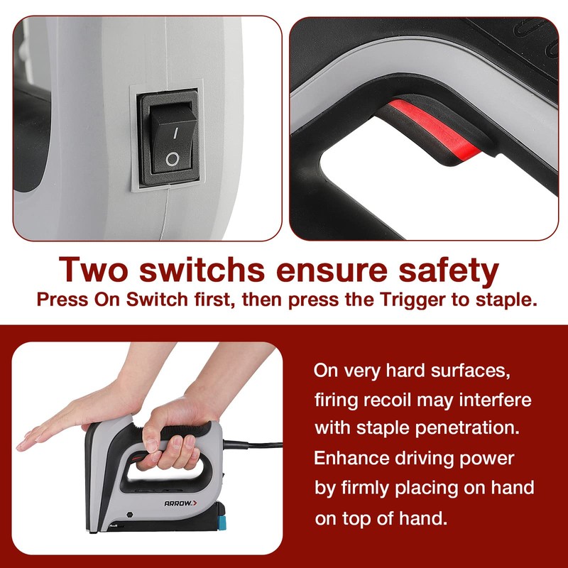 Arrow Electric Staple Gun Kit, Corded Stapler with 3750 Pieces