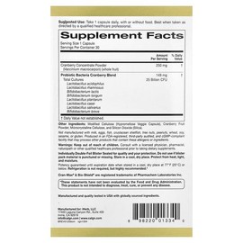 California Gold Nutrition, CranMax® LactoBif® Probiotics, 25 billion CFU, 30 Veggie Capsules / California Gold Nutrition (캘리포니아골드뉴트리션), CranMax® LactoBif® 프로바이오틱, 250억CFU, 베지 캡슐 30정