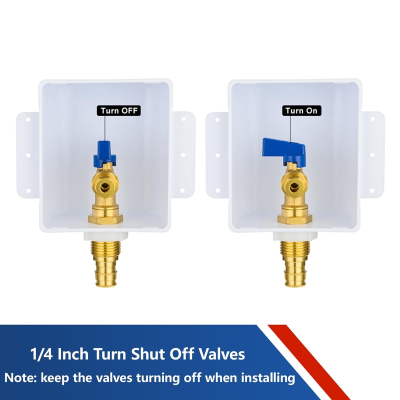 GUOFIS Ice Maker Outlet Box,1/2 Inch PEX-A F1960 Expansion Inlet
