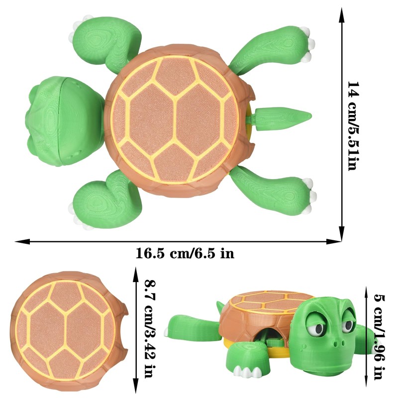 3D Printed Turtle Coaster - Unique and Fun Cup Holder,
