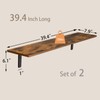 DINZI LVJ Long Wall Shelves, 39.4Inch Wall Mounted Shelves Set