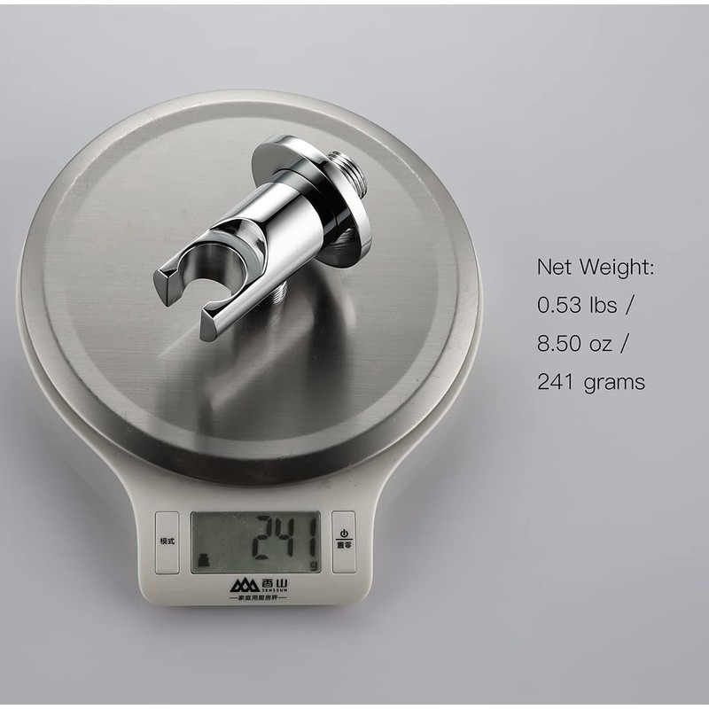 Solid Brass Wall Mount Handheld Shower Bracket Holder with Water