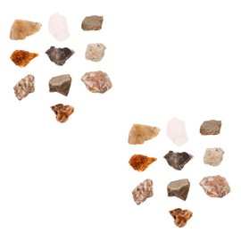 ULTECHNOVO 20pcs Mineral Rock Specimen for Educational Use Geology and Science Classes Natural Irregular Stone Decor for Home Display and Laboratory Demonstrations