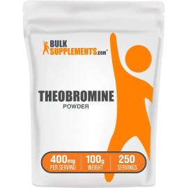 BulkSupplements Theobromine Powder 400Mg Nutritional Supplement For Health And Wellbeing 3.53 Oz