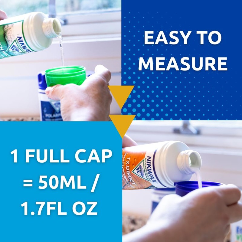 Nikwax Hardshell Cleaning and Waterproofing Duo-Pack , 33.8 fl. Oz.,