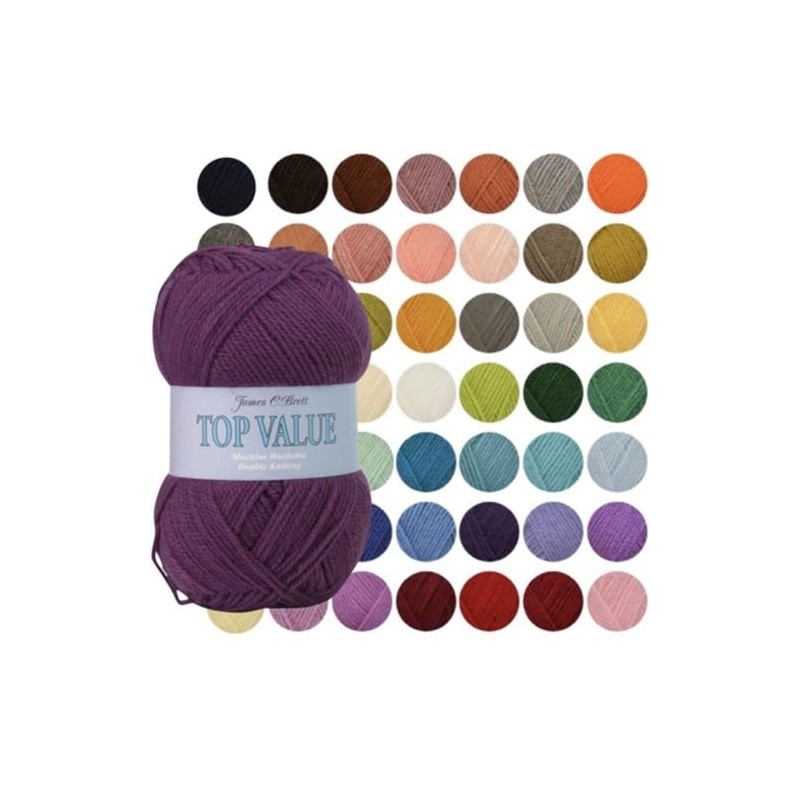 James C Brett - Top Value DK - 100g Balls